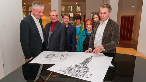 Projektteam der Sanierung; Foto: Uwe Schaffmeister