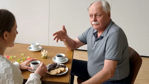 Trauercafé in der Kreuzkirche; Foto: Sergej Lepke