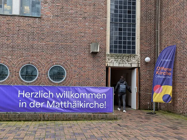 Pop-up Seelsorge in der Matthäikirche; Foto: evdus